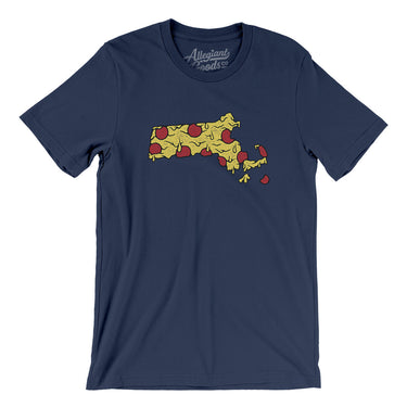 Massachusetts Pizza State Men/Unisex T-Shirt-Allegiant Goods Co. Vintage Sports Apparel