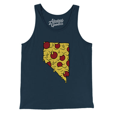 Nevada Pizza State Men/Unisex Tank Top-Allegiant Goods Co. Vintage Sports Apparel