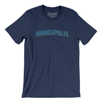 Minneapolis Varsity Men/Unisex T-Shirt-Navy-Allegiant Goods Co. Vintage Sports Apparel
