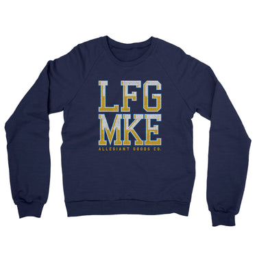 Lfg Mke Midweight French Terry Crewneck Sweatshirt-Allegiant Goods Co. Vintage Sports Apparel