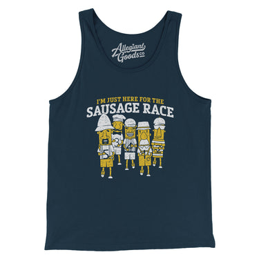 I’m Just Here For The Sausage Race Men/Unisex Tank Top-Allegiant Goods Co. Vintage Sports Apparel