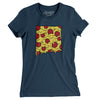 New Mexico Pizza State Women's T-Shirt-Navy-Allegiant Goods Co. Vintage Sports Apparel