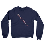 Montreal Hockey Jersey Midweight French Terry Crewneck Sweatshirt-Navy-Allegiant Goods Co. Vintage Sports Apparel