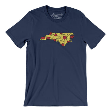 North Carolina Pizza State Men/Unisex T-Shirt-Allegiant Goods Co. Vintage Sports Apparel