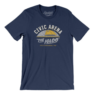 Pittsburgh Civic Arena Men/Unisex T-Shirt-Navy-Allegiant Goods Co. Vintage Sports Apparel
