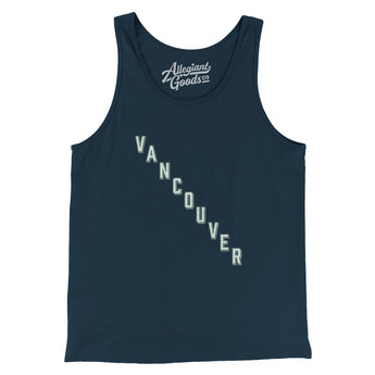 Vancouver Hockey Jersey Men/Unisex Tank Top-Navy-Allegiant Goods Co. Vintage Sports Apparel