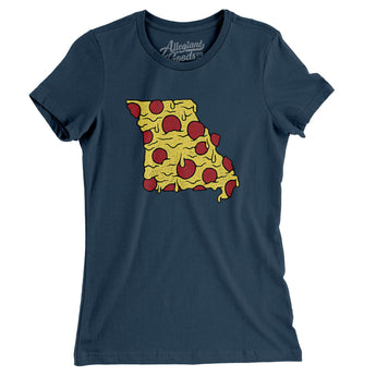 Missouri Pizza State Women's T-Shirt-Allegiant Goods Co. Vintage Sports Apparel