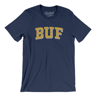 BUF Varsity Men/Unisex T-Shirt-Navy-Allegiant Goods Co. Vintage Sports Apparel