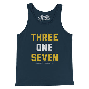Indianapolis 317 Area Code Men/Unisex Tank Top-Allegiant Goods Co. Vintage Sports Apparel