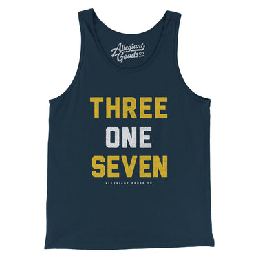 Indianapolis 317 Area Code Men/Unisex Tank Top-Allegiant Goods Co. Vintage Sports Apparel