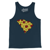 South Carolina Pizza State Men/Unisex Tank Top-Allegiant Goods Co. Vintage Sports Apparel