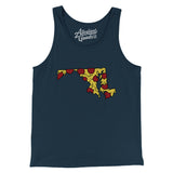 Maryland Pizza State Men/Unisex Tank Top-Allegiant Goods Co. Vintage Sports Apparel