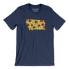 Montana Pizza State Men/Unisex T-Shirt-Navy-Allegiant Goods Co. Vintage Sports Apparel