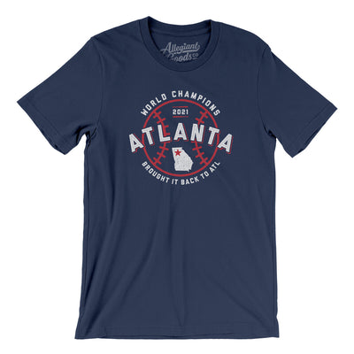 Atlanta World Series Champions Men/Unisex T-Shirt-Navy-Allegiant Goods Co. Vintage Sports Apparel