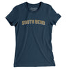 South Bend Varsity Women's T-Shirt-Navy-Allegiant Goods Co. Vintage Sports Apparel