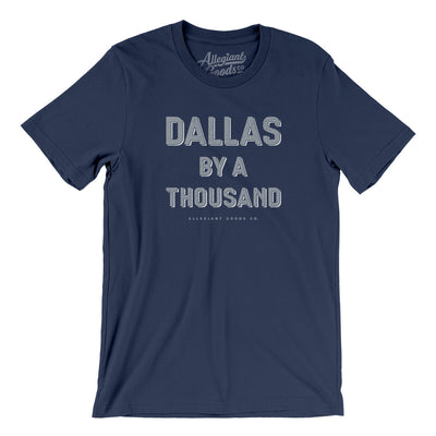 Dallas By A Thousand Men/Unisex T-Shirt-Navy-Allegiant Goods Co. Vintage Sports Apparel