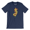 New Jersey Pizza State Men/Unisex T-Shirt-Navy-Allegiant Goods Co. Vintage Sports Apparel