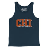 Chi Varsity Men/Unisex Tank Top-Navy-Allegiant Goods Co. Vintage Sports Apparel