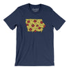 Iowa Pizza State Men/Unisex T-Shirt-Navy-Allegiant Goods Co. Vintage Sports Apparel
