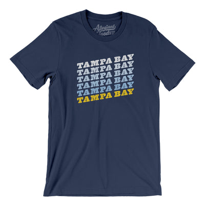 Tampa Bay Vintage Repeat Men/Unisex T-Shirt-Navy-Allegiant Goods Co. Vintage Sports Apparel