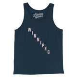Winnipeg Hockey Jersey Men/Unisex Tank Top-Navy-Allegiant Goods Co. Vintage Sports Apparel