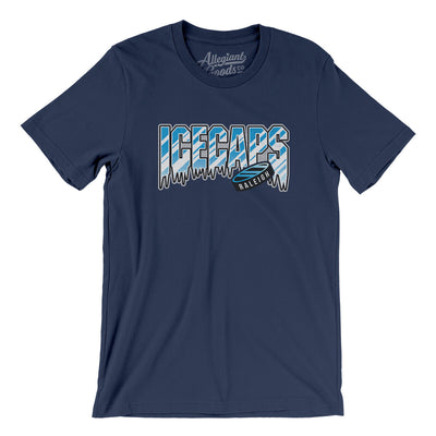 Raleigh Icecaps Hockey Men/Unisex T-Shirt-Navy-Allegiant Goods Co. Vintage Sports Apparel