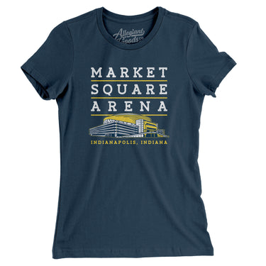 Market Square Arena Indianapolis Women's T-Shirt-Allegiant Goods Co. Vintage Sports Apparel