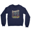 Sequoia National Park Midweight French Terry Crewneck Sweatshirt-Navy-Allegiant Goods Co. Vintage Sports Apparel