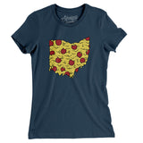 Ohio Pizza State Women's T-Shirt-Allegiant Goods Co. Vintage Sports Apparel