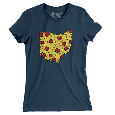 Ohio Pizza State Women's T-Shirt-Allegiant Goods Co. Vintage Sports Apparel