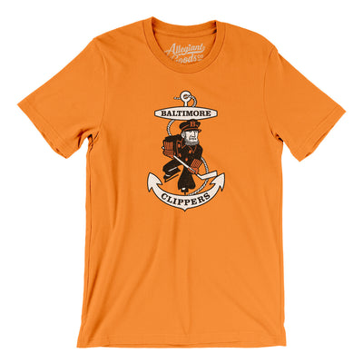 Baltimore Clippers Men/Unisex T-Shirt-Orange-Allegiant Goods Co. Vintage Sports Apparel