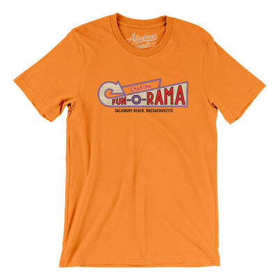 Shaheen's Fun-O-Rama Amusement Park Men/Unisex T-Shirt-Orange-Allegiant Goods Co. Vintage Sports Apparel