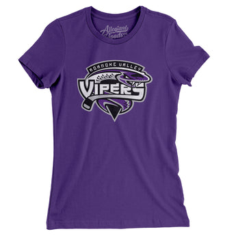 Roanoke Valley Vipers Women's T-Shirt-Allegiant Goods Co. Vintage Sports Apparel