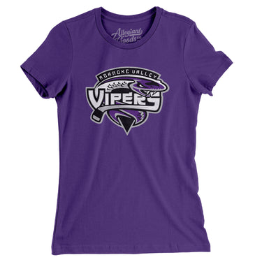 Roanoke Valley Vipers Women's T-Shirt-Allegiant Goods Co. Vintage Sports Apparel