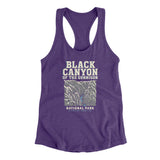 Black Canyon Of The Gunnison National Park Women's Racerback Tank-Purple Rush-Allegiant Goods Co. Vintage Sports Apparel
