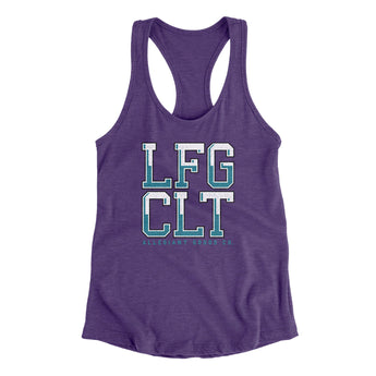 Lfg Clt Women's Racerback Tank-Allegiant Goods Co. Vintage Sports Apparel