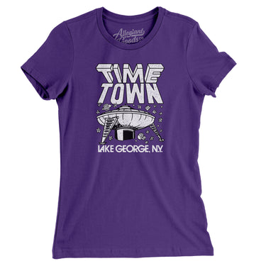 Lake George Time Town Women's T-Shirt-Allegiant Goods Co. Vintage Sports Apparel