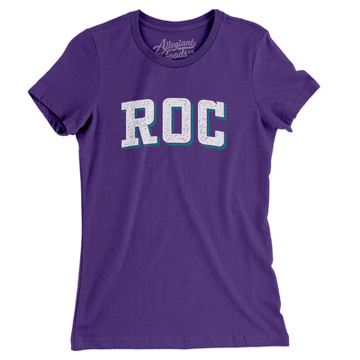 Roc Varsity Women's T-Shirt-Purple Rush-Allegiant Goods Co. Vintage Sports Apparel