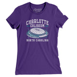 Charlotte Coliseum Women's T-Shirt-Allegiant Goods Co. Vintage Sports Apparel