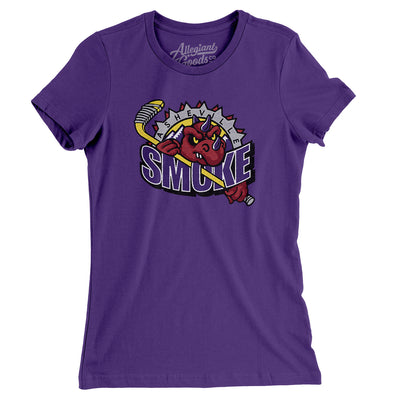 Asheville Smoke Women's T-Shirt-Purple Rush-Allegiant Goods Co. Vintage Sports Apparel