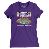 Metropolitan Stadium Minnesota Women's T-Shirt-Allegiant Goods Co. Vintage Sports Apparel