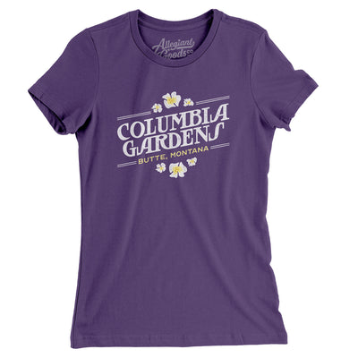 Columbia Gardens Amusement Park Women's T-Shirt-Purple-Allegiant Goods Co. Vintage Sports Apparel