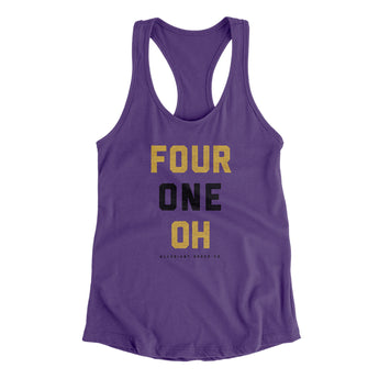 Baltimore 410 Women's Racerback Tank-Allegiant Goods Co. Vintage Sports Apparel