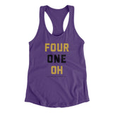 Baltimore 410 Women's Racerback Tank-Allegiant Goods Co. Vintage Sports Apparel