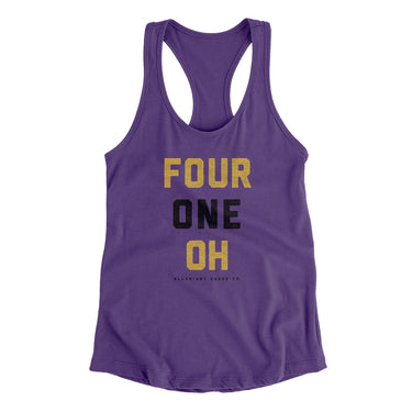 Baltimore 410 Women's Racerback Tank-Allegiant Goods Co. Vintage Sports Apparel