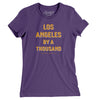 Los Angeles By A Thousand Women's T-Shirt-Purple-Allegiant Goods Co. Vintage Sports Apparel