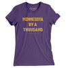 Minnesota By A Thousand Women's T-Shirt-Purple-Allegiant Goods Co. Vintage Sports Apparel