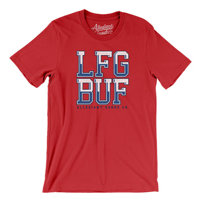 Lfg Buf Men/Unisex T-Shirt-Red-Allegiant Goods Co. Vintage Sports Apparel