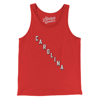 Carolina Hockey Jersey Men/Unisex Tank Top-Red-Allegiant Goods Co. Vintage Sports Apparel