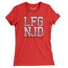 Lfg Njd Women's T-Shirt-Red-Allegiant Goods Co. Vintage Sports Apparel